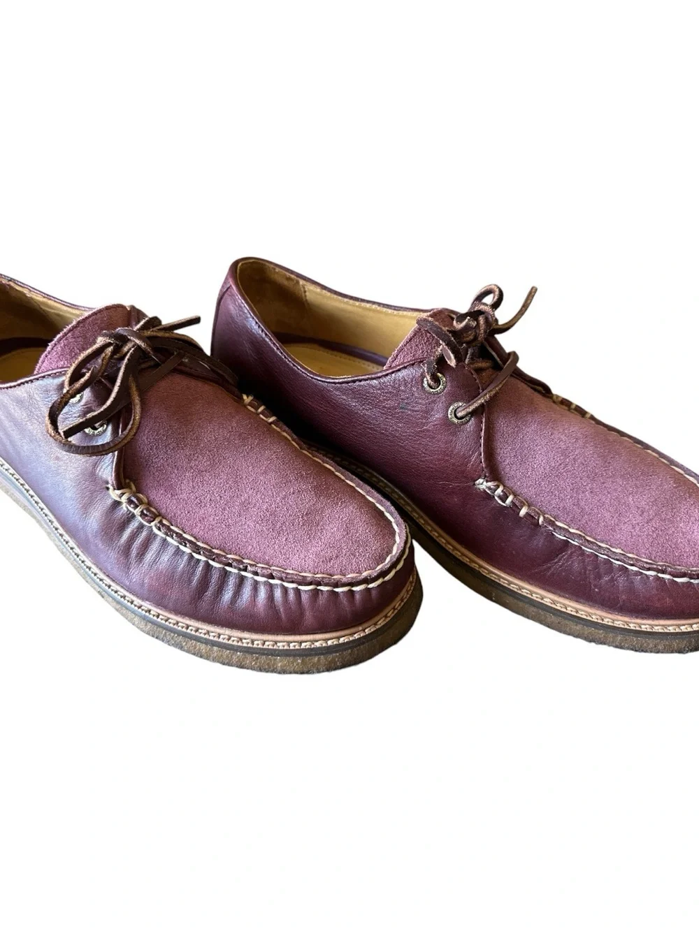 Sperry Men's Gold Cup 2-Eye Maroon Boat Shoes Nautical Preppy Sz 10.5 EUC #18351